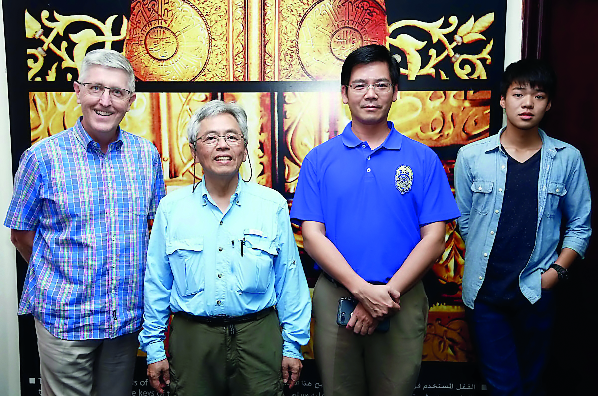Volunteers of the event pose for a photograph. 