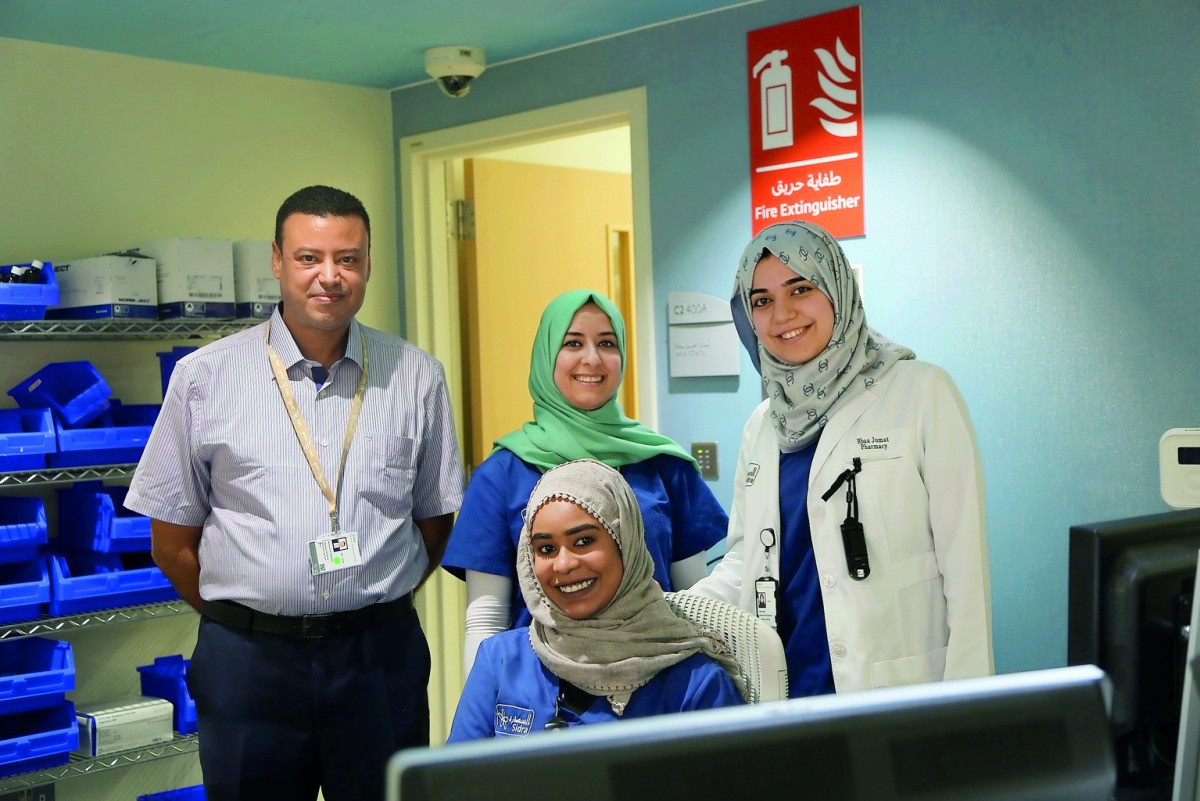 Sidra pharmacy staff at the opening of the new pharmacies at its Outpatient Clinic.