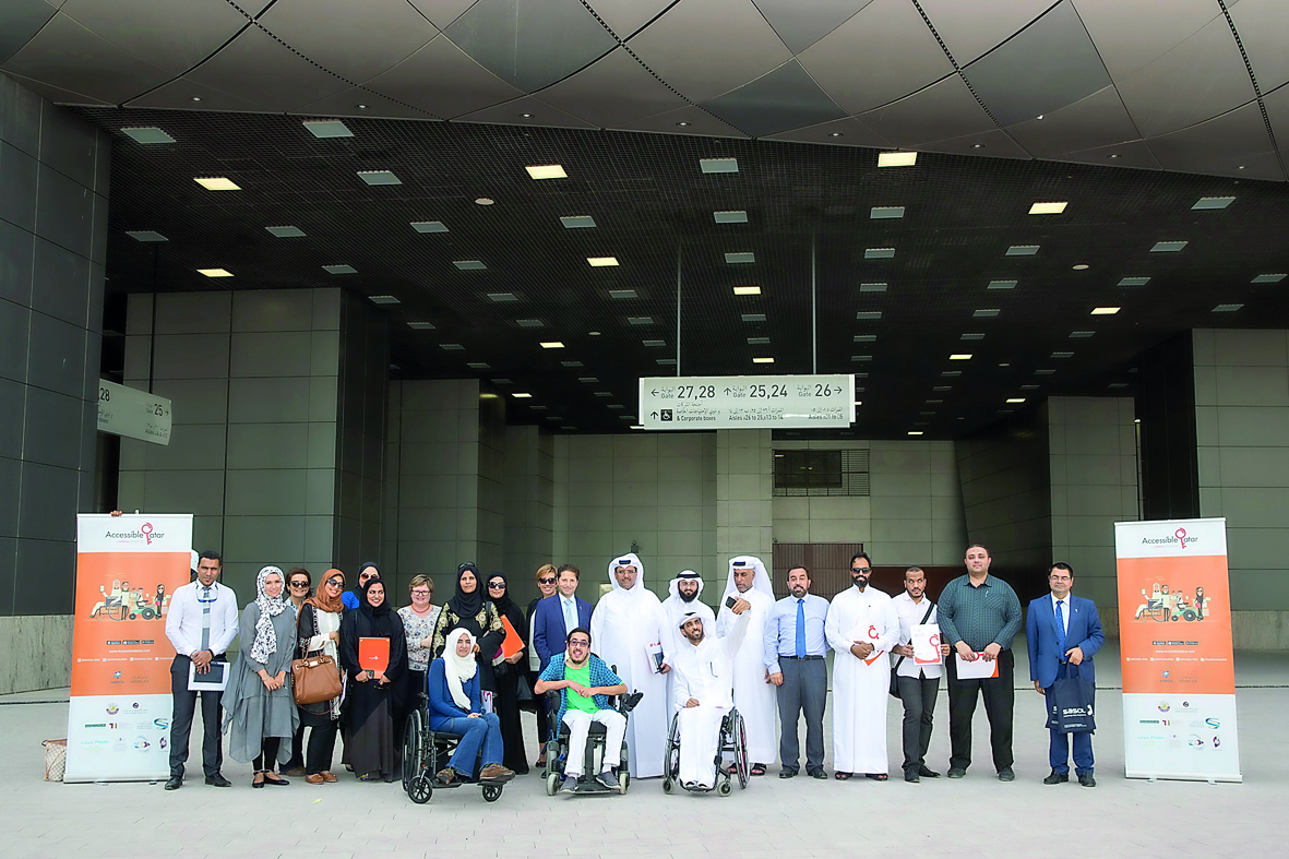 Accessibility Forum members with others during the workshop organised by Sasol and SC at Khalifa International Stadium. 