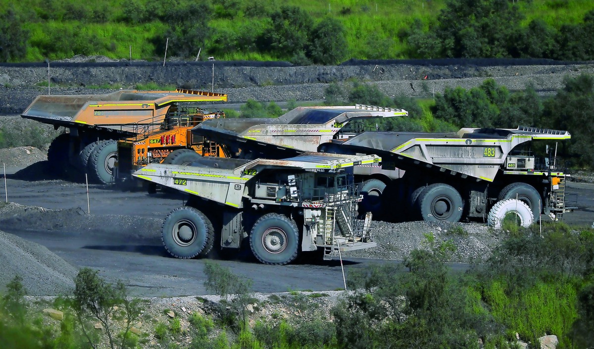 A coal truck passes others inside coal giant Rio Tinto's Hunter Valley operations in Lemington, north of Sydney, Australia, April 9, 2017. REUTERS/Jason Reed