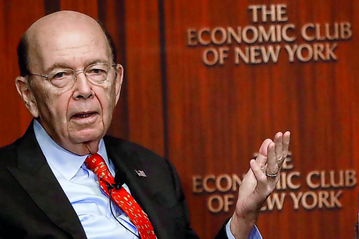 Commerce Secretary Wilbur Ross speaks to the Economic Club of New York in New York City, U.S., October 25, 2017. Reuters/Brendan McDermid