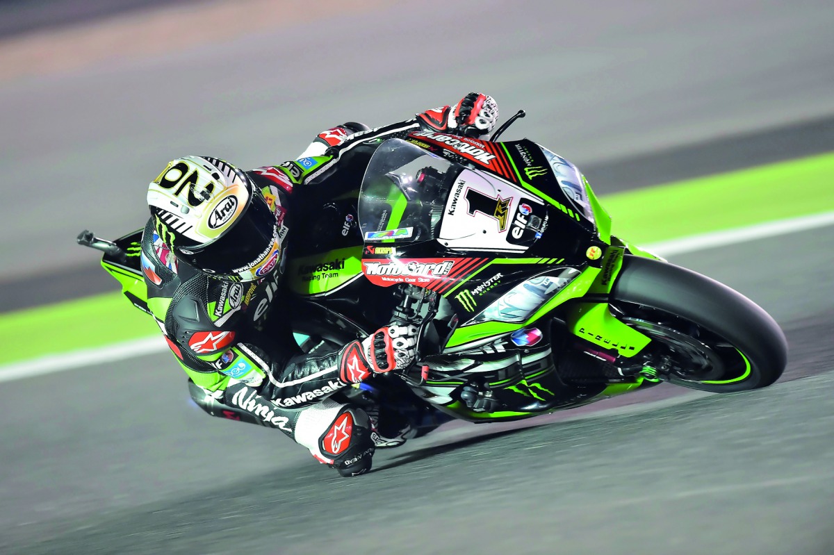 Jonathan Rea in action.