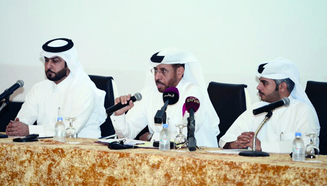 Officials at the press conference.