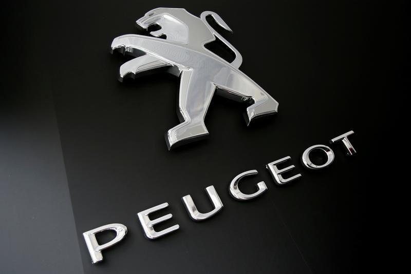 A logo of Peugeot car maker is seen at the Roland Garros stadium in Paris, France, May 28, 2016. Reuters/Jacky Naegelen