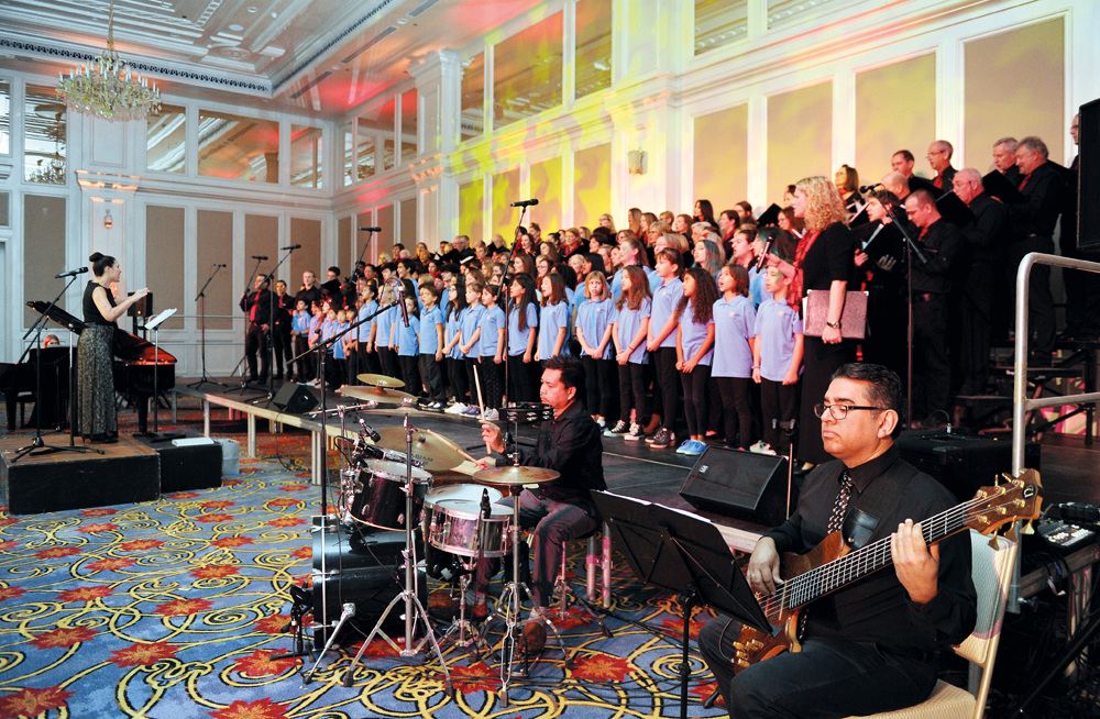 ‘Jingle All The Way’, a celebration of music by the Doha Singers, at the Shangri-La Hotel. Salim Matramkot / The Peninsula
