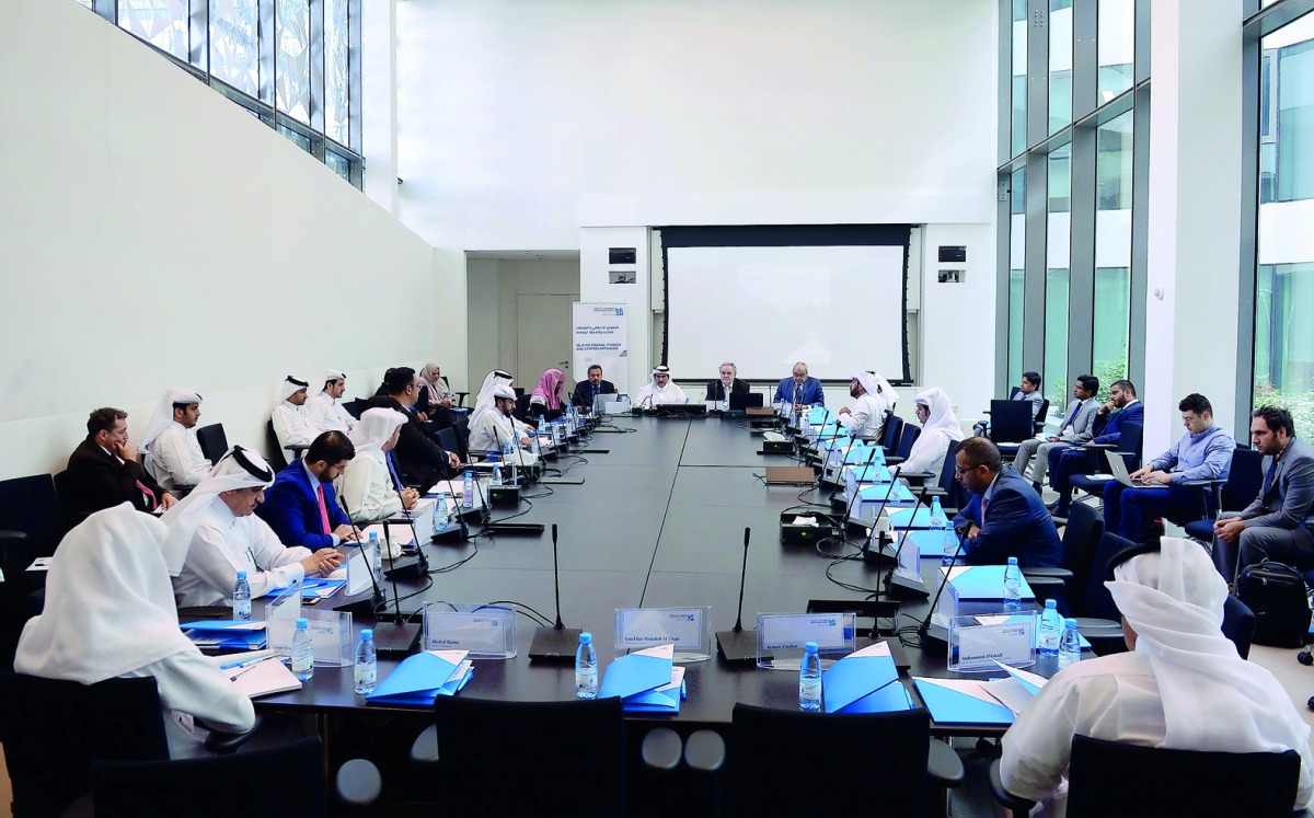 The roundtable discussing Islamic Finance, Fintec and Cryptocurrencies at HBKU.