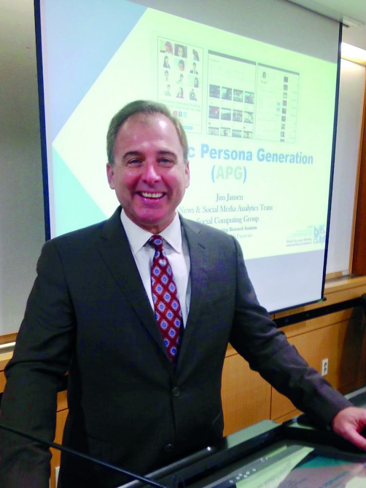Dr. Jim Jansen, principal scientist at QCRI’s Social Computing group
