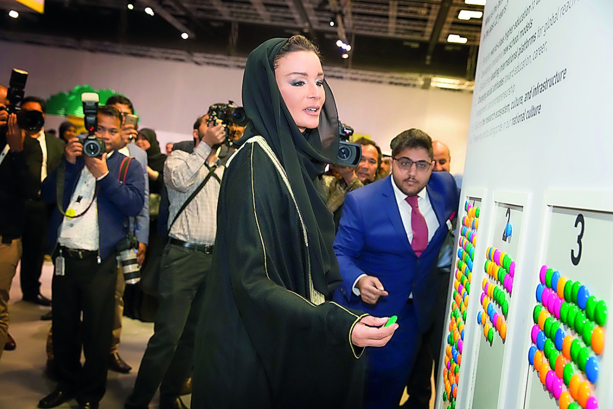 H H Sheikha Moza bint Nasser during the ‘I AM QF’ event. Pics: Aisha Almusalam