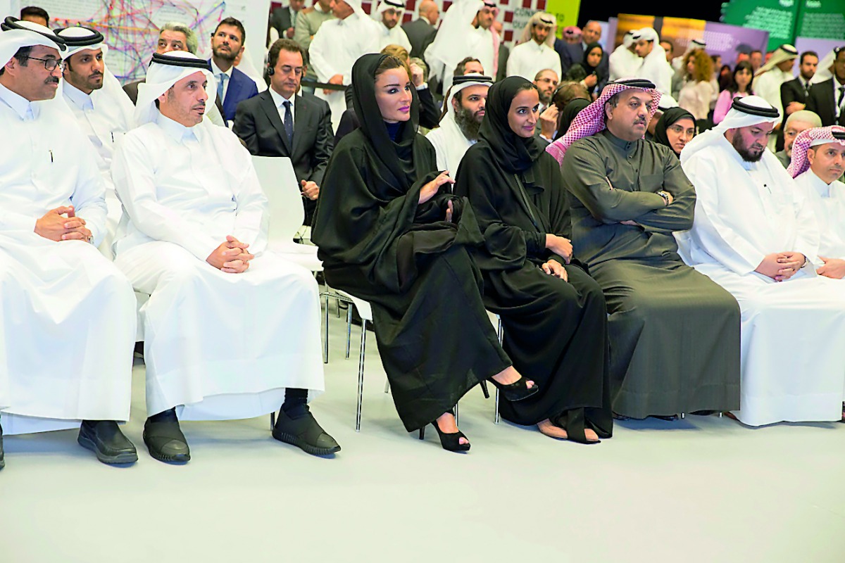 QF Chairperson H H Sheikha Moza bint Nasser, QF Vice-Chairperson and CEO H E Sheikha Hind bint Hamad Al Thani, Prime Minister and Interior Minister H E Sheikh Abdullah bin Nasser bin Khalifa Al Thani, Deputy Prime Minister and Minister of State for Defenc