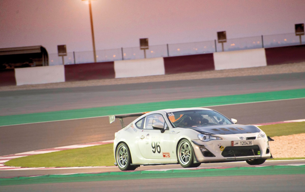 Defending QTCC champion Abdulla Ali Al Khelaifi in action during the first round earlier this month.