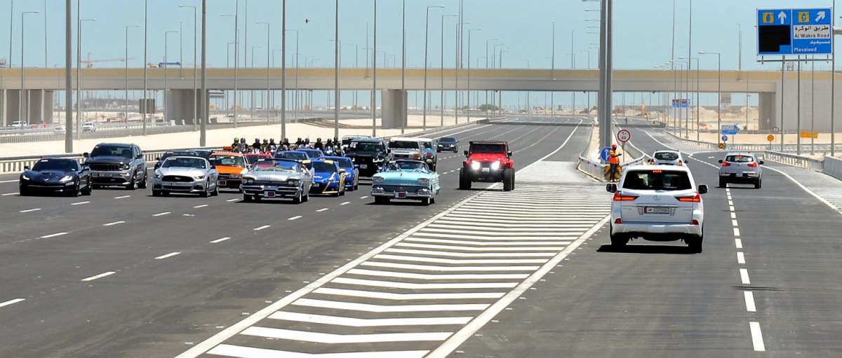 File photo from the inauguration of G-Ring Road, one of the road projects that were completed by Ashghal. 
