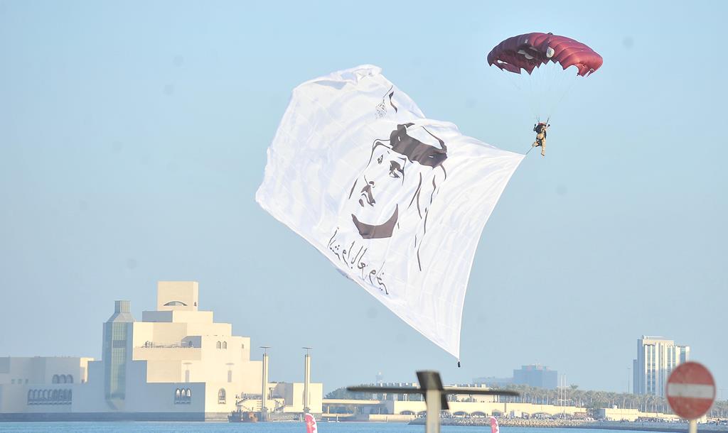 File picture from the rehearsal of National Day parade at Corniche.  