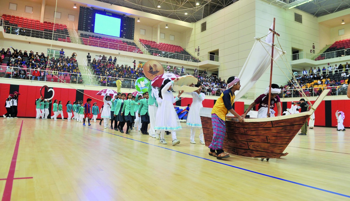 Qatar National Day celebrations by different communities and schools at Al Rayyan Sport Complex yesterday. Pics: Baher Amin/The Peninsula