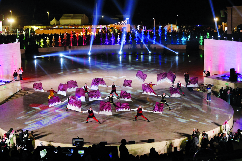 A troupe presenting cultural number. 