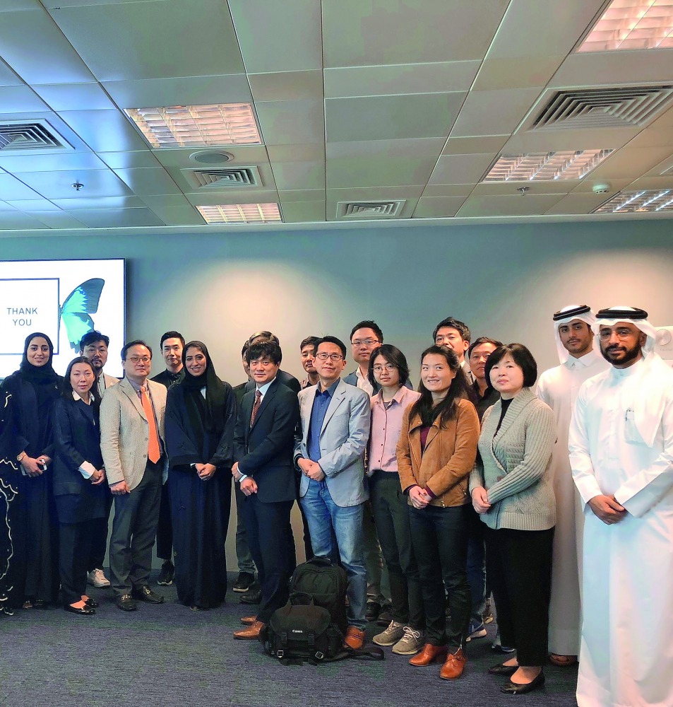 QFC Authority and QBIC officials with the visiting members of Korea Startups Association (Kstartups).