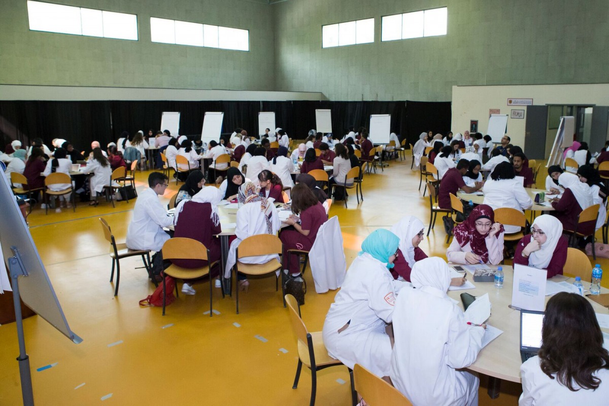 Healthcare students attending the event.