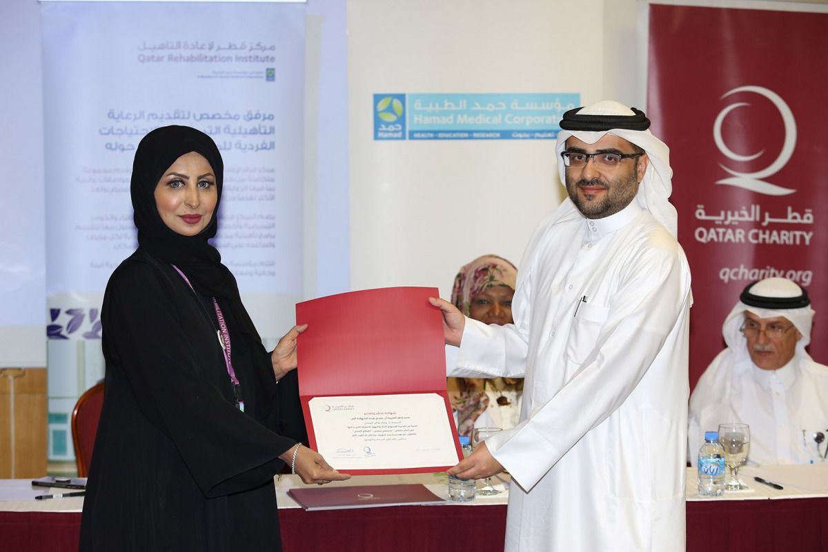 One of the officials being honoured during the ceremony.