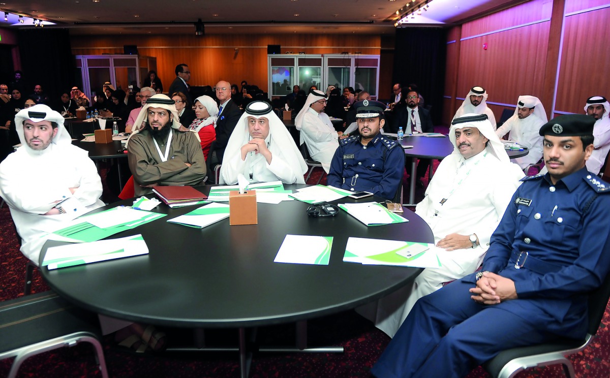 Participants during the opening session of the seminar titled, ‘Qatari Families: Strengths and Challenges’, by Doha International Family Institute at QNCC yesterday.  Pic: Abdul Basit / The Peninsula