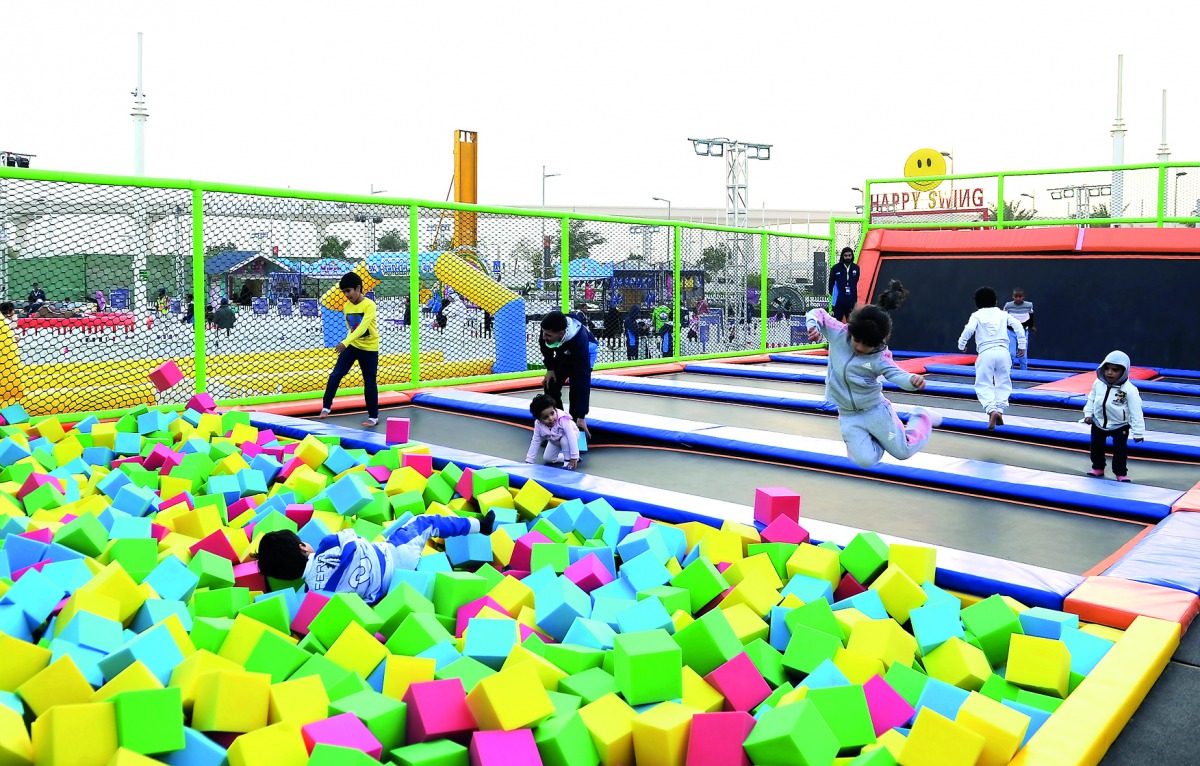 Children enjoying activities at the Fun Fair at the Mall of Qatar. PIC: Salim Matramkot / The Peninsula