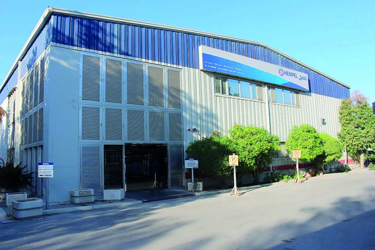 Hempel Paints’ state-of-the-art production facility in Doha’s Industrial area.