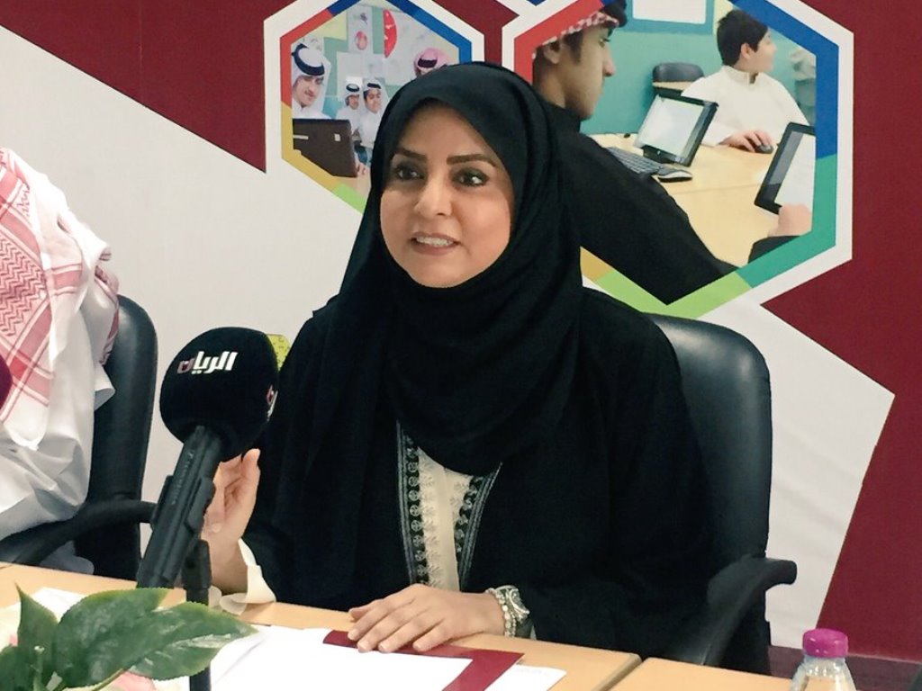  Assistant Undersecretary for Educational Affairs Fawzia Abdulaziz Al Khater at the press conference. 