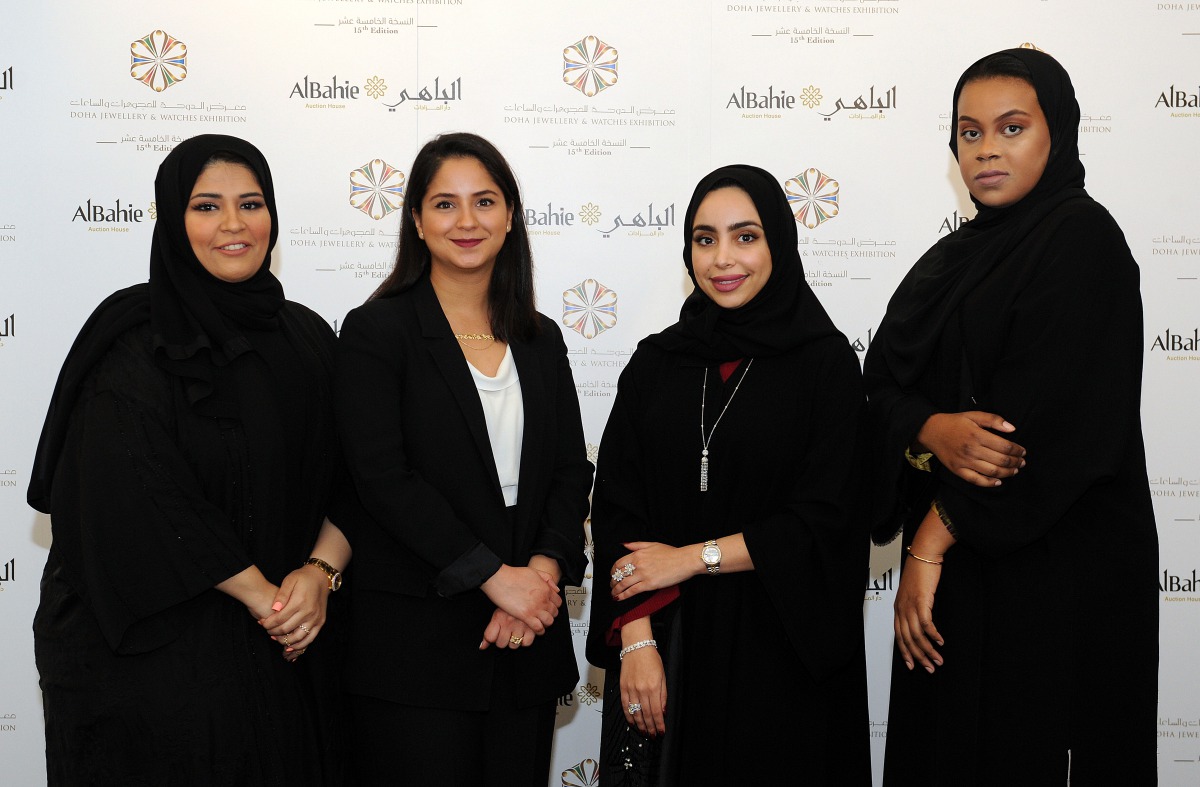 From left: Nada Al Sulaiti, Leila Abu Issa, Hissa Al Mannai and Ghada Al Buainain. Pic: Salim Matramkot/The Peninsula