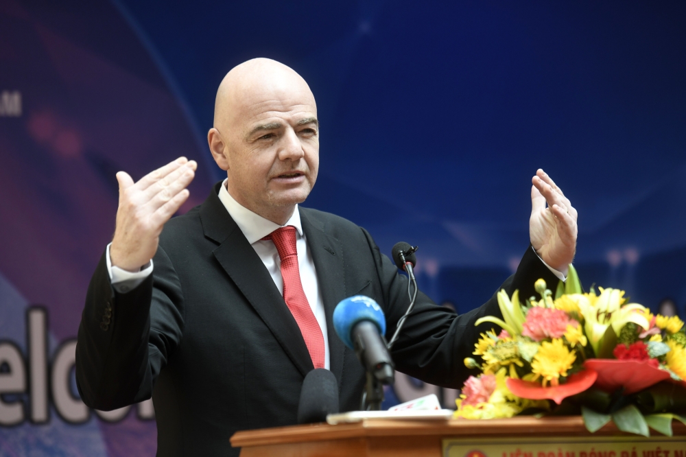 FIFA president Gianni Infantino.  AFP / Giang HUY