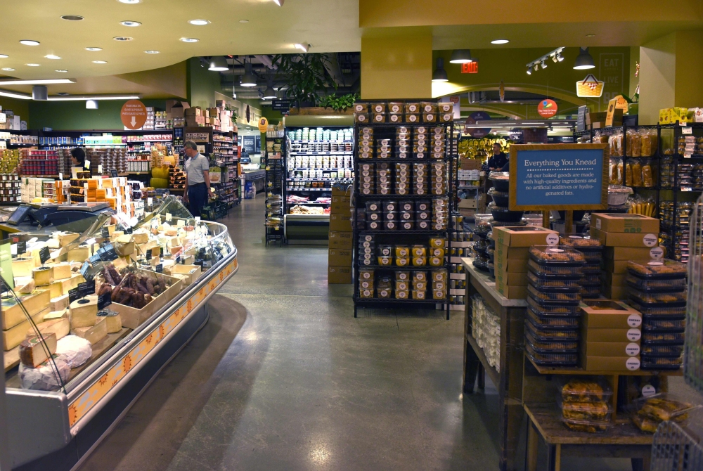 In this file photo taken on June 16, 2017 the Whole Foods Market in Midtown New York is seen. US online giant Amazon on February 8, 2018 unveiled plans to launch grocery delivery to a number of US cities for its Prime subscriber using its recently acquire