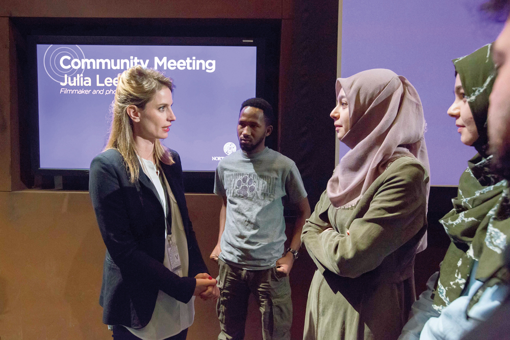 Award-winning photographer and filmmaker, Julia Leeb, shares her experiences with NU-Q’s community.