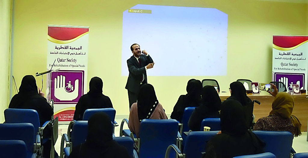 Participants at the sign language course at QSRSN headquarters.