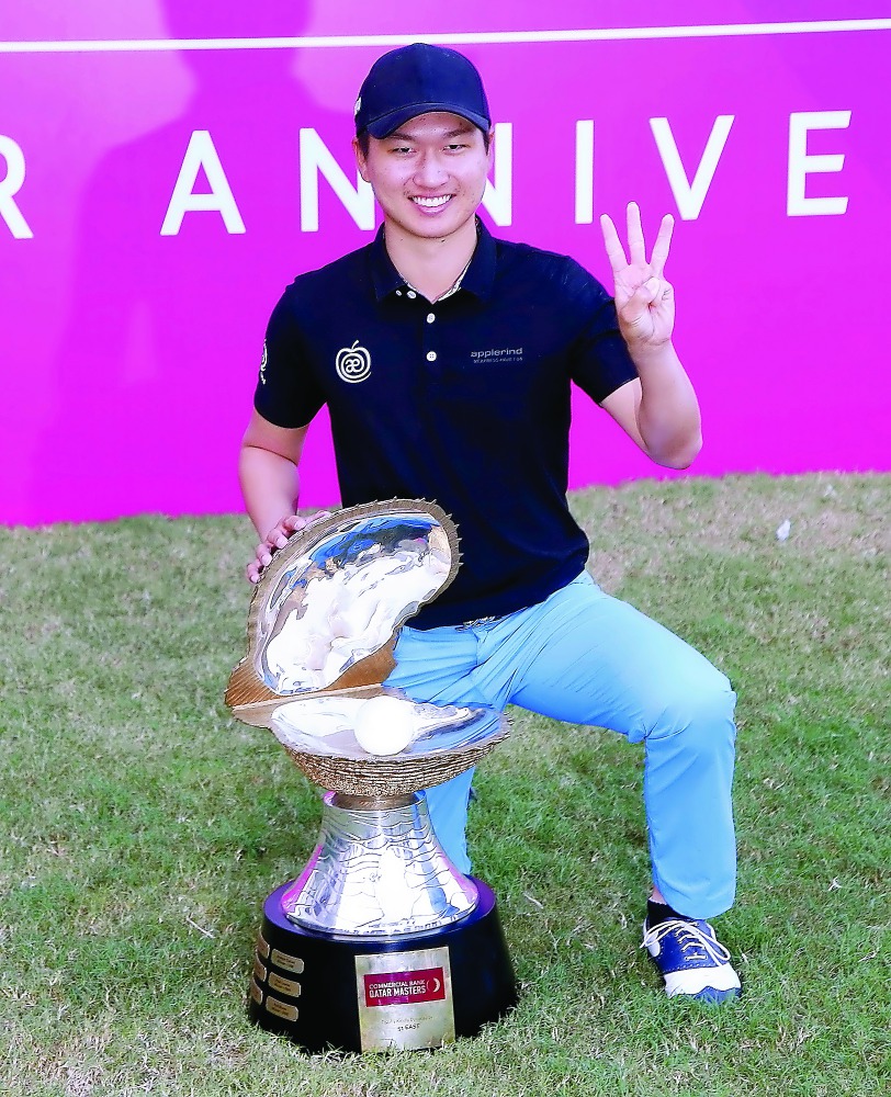 Defending champion Jeunghun Wang.