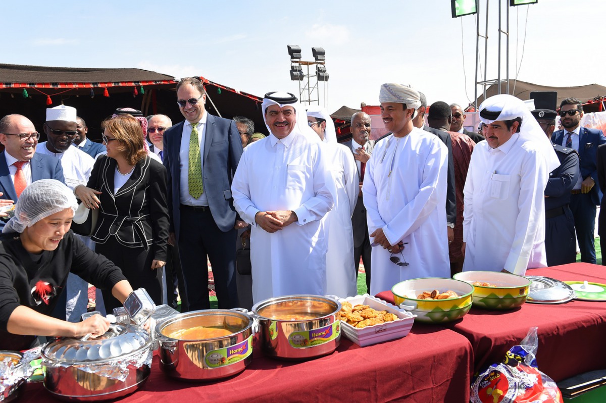 Minister of Municipality and Environment, H E Mohamed bin Abdullah Al Rumaihi,during the Qatar Environment Day 2018 at Rawdat Al Maida, Al Shamal, yesterday.