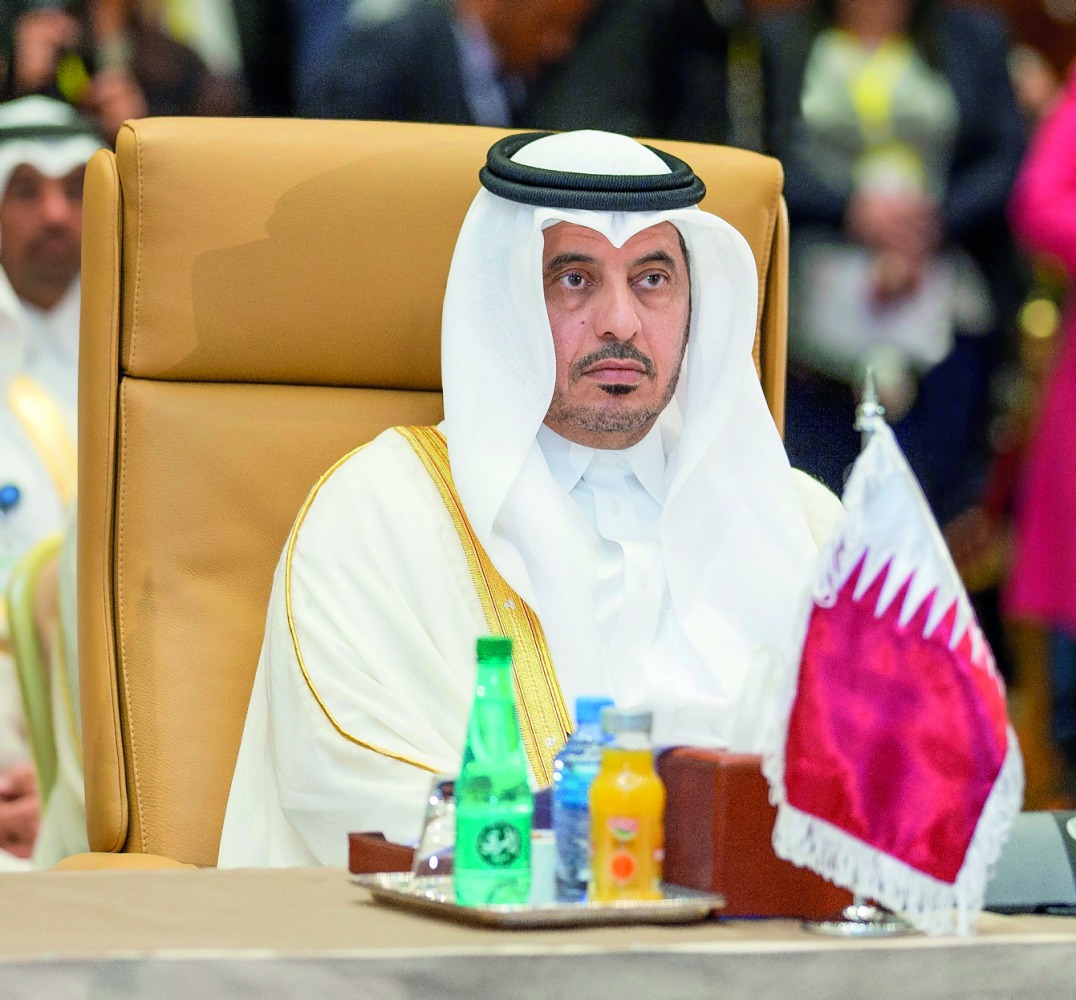 Prime Minister and Interior Minister Sheikh Abdullah bin Nasser bin Khalifa Al Thani participated at the opening of the 35th Session of Arab Interior Ministers Council, held at the International Conference Center at the Algerian capital. 