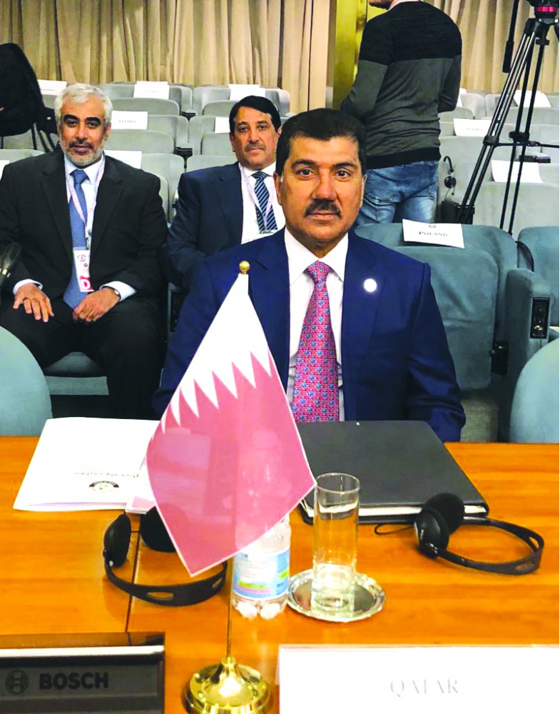 The Secretary General of the Foreign Ministry, H E Dr Ahmed bin Hassan Al Hammadi, at ‘Lebanon Contact Group’ meeting at the headquarters of Italy’s Foreign Ministry (Palazzo della Farnesina), in Rome yesterday. 
