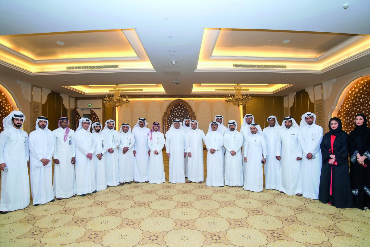 UDC President & CEO, Ibrahim Al Othman, the members of Executive Management and staff during the annual staff gathering event at Marsa Malaz Kempinski at The Pearl Qatar. 