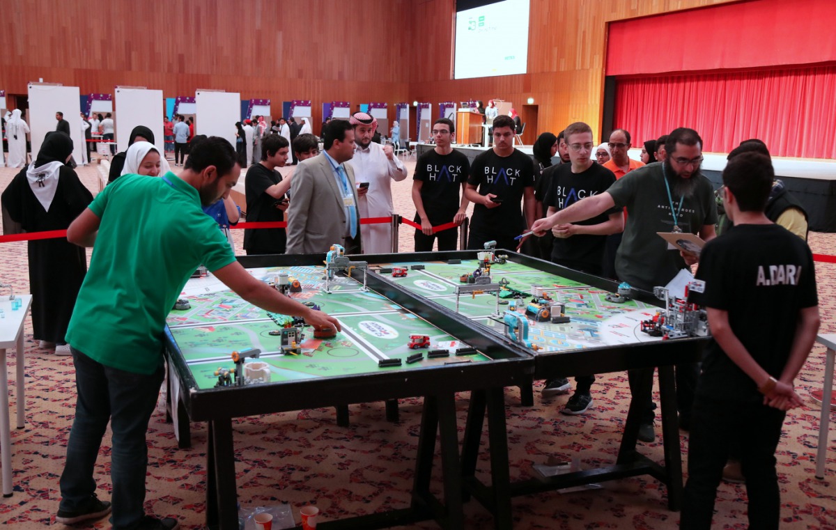 The participants are busy showcasing their skills at the 10th Qatar National Robot Olympiad (NRO) 2018 which opened at Qatar National Convention Center (QNCC) yesterday.
