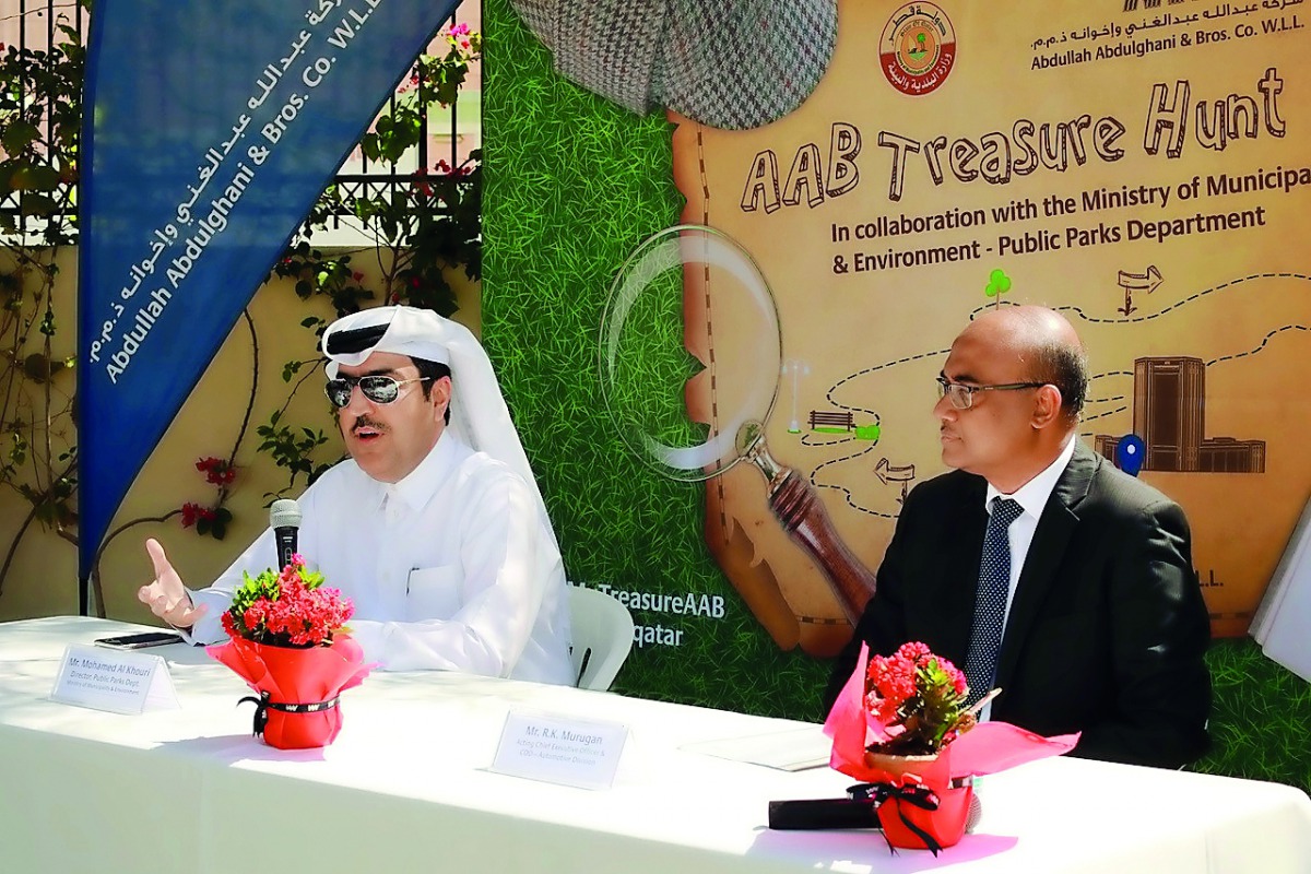 Officials during the press conference.