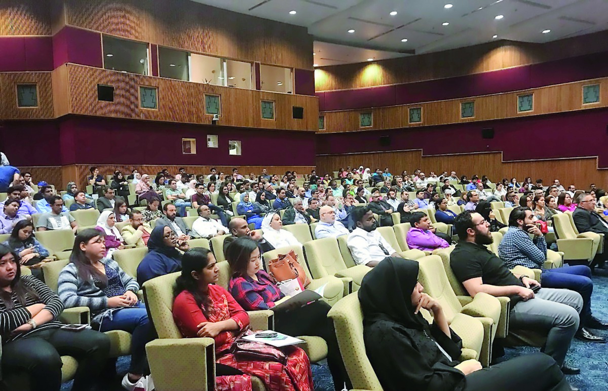 The healthcare practitioners at the seminar organised by the QCHP-AD at the main auditorium of the Ministry of Public Health. 