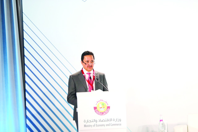 Sheikh Khalifa bin Jassim Al Thani Chairman Qatar Chamber addressing the Qatar-US Business Forum in Miami, the US.