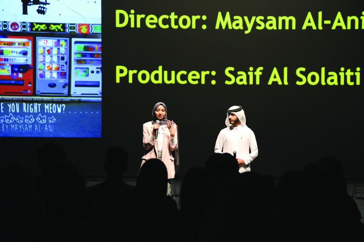 Students during the presentation.