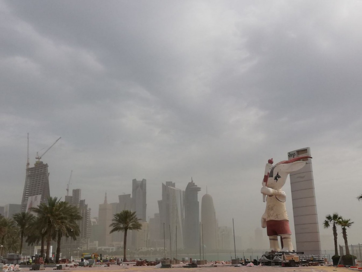 Morning shot of the Asian Games 2006 mascot at Corniche. Pic: Salim Matramkot / The Peninsula 