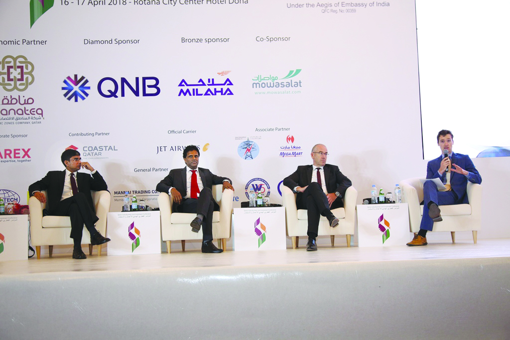 One of the panel sessions in progress at the QIBIC, yesterday.