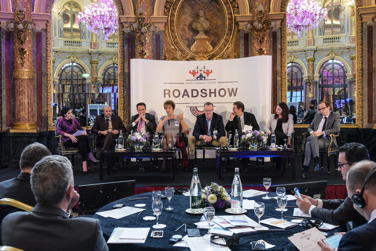 Experts at a panel discussion during the roadshow in France.