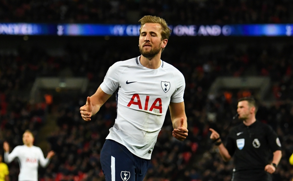 Tottenham's Harry Kane reacts after having a goal disallowed. Reuters/Dylan Martinez