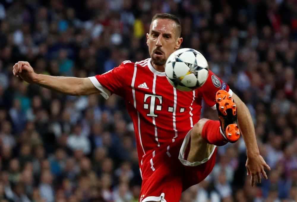 Bayern Munich's Franck Ribery in action REUTERS/Juan Medina
