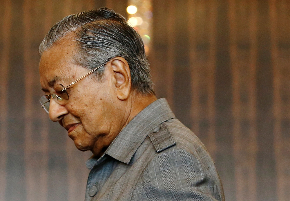 Mahathir Mohamad arrives for a news conference following the general election in Petaling Jaya, Malaysia, May 10, 2018. Reuters/Lai Seng Sin