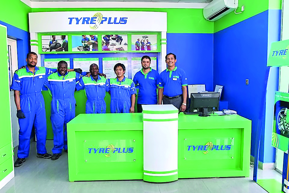 The staff at TYREPLUS service centre.