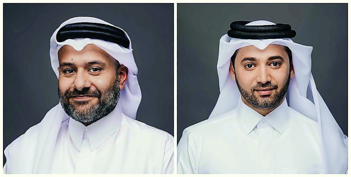 QFC Authority officials, Yousuf Mohammed Al Jaida (left), Chief Executive Officer; and Nasser Al Taweel, Chief Legal Officer.