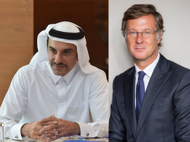 Sheikh Nawaf bin Jassim bin Jabor Al-Thani, Chairman of Katara Hospitality, and Sébastien Bazin, Chairman and Chief Executive Officer of AccorHotels.