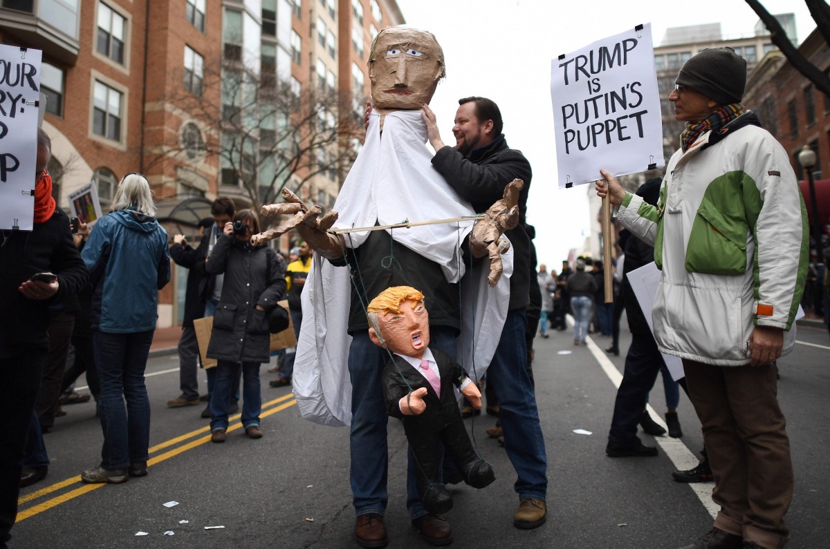 Representative image: Demonstrators protest against US President-elect Donald Trump in Washington on January 20, 2107 (AFP / Jewel Samad) 